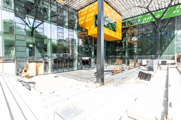 Waterretentie op dak parkeergarage Goede Doelen Loterijen in Amsterdam